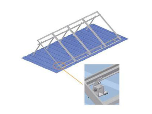 水泥屋頂、彩鋼瓦屋頂可調(diào)支架（起角度）